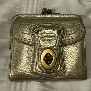 Coach Gold Clutch Handbag